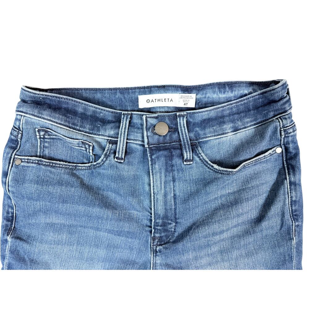 Athleta Sculptek Women's 4T Tall Stretch Denim Jeans Blue Skinny Slim Fit - Picture 8 of 13